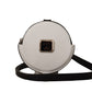 Chic Black and White Leather Coin Purse