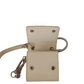 Elegant White Leather Coin Purse with Chain Strap