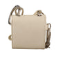 Elegant White Leather Coin Purse with Chain Strap