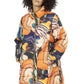 Multicolor Polyester Women Jacket