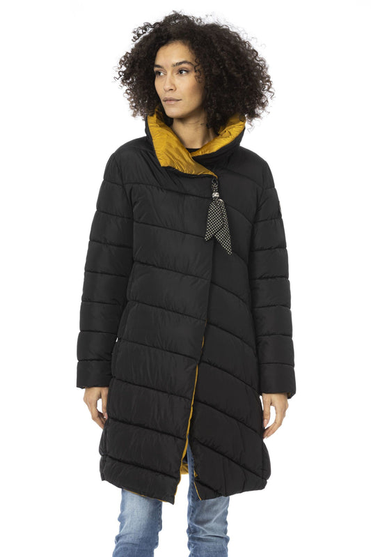 "Black Polyester Women Jacket"