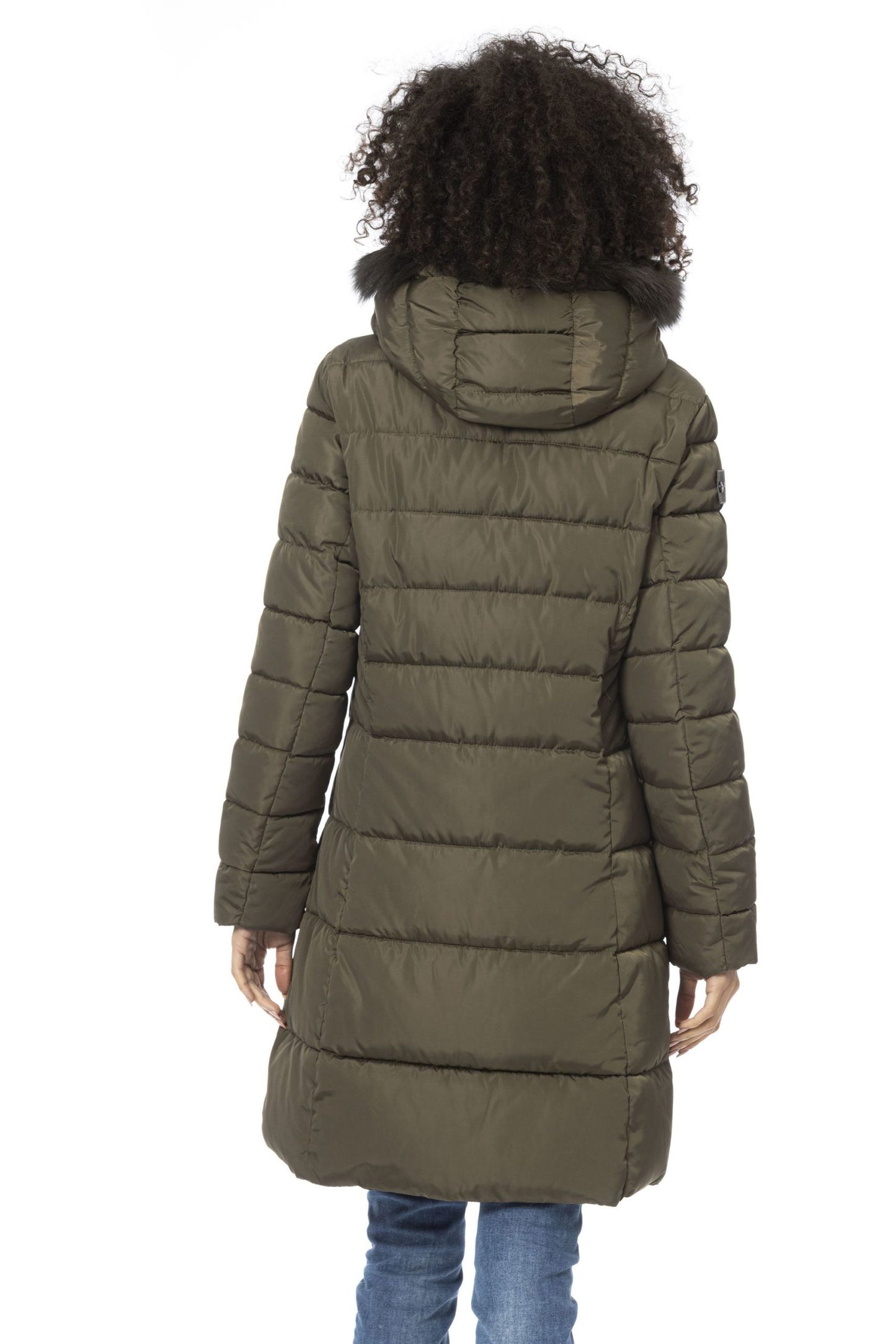Beige Polyester Women Jacket