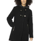 Black Polyester Women Parka