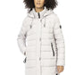Silver Polyester Women Jacket
