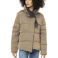 Beige Polyester Women Jacket