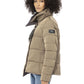 Beige Polyester Women Jacket