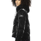 Black Polyester Women Jacket