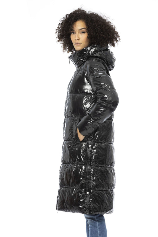 Black Polyester Women Jacket