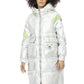 Silver Polyester Women Jacket