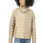 Beige Polyester Women Jacket