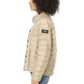 Beige Polyester Women Jacket