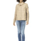 Beige Polyester Women Jacket