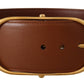 Elegant Gold Buckle Leather Belt