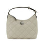 Willa Mini New Cream Quilted Leather Hobo Shoulder Handbag