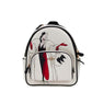 Disney Cruella Motif Mini Pebbled Leather Court Backpack Bag