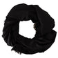 Elegant Silk Blend Fringed Scarf