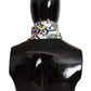Silk Scarf with Majolica Print and Fringes