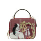 Disney Cruella Motif Crossgrain Leather Box Crossbody Handbag