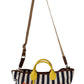 Multicolor Cotton Leather Chic Shoulder Bag