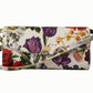 Elegant Floral Leather Crossbody Clutch
