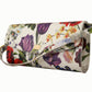Elegant Floral Leather Crossbody Clutch