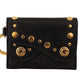 Elegant Black Leather Bifold Wallet with Keychain