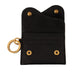 Elegant Black Leather Bifold Wallet with Keychain