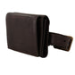 Elegant Leather Trifold Multi Kit with Belt Strap