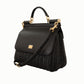 Elegant Black Weaved Medium Sicily Bag
