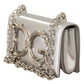 Elegant Silver Leather Shoulder Bag