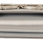 Elegant Silver Leather Shoulder Bag