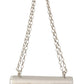 Elegant Silver Leather Shoulder Bag