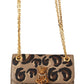 Elegant Leopard Print Leather Evening Bag