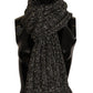 Elegant Virgin Wool Blend Knitted Shawl