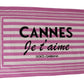 Elegant Pink Striped Beach Towel