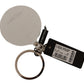 Elegant White Leather Keychain