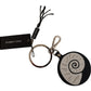 Elegant Black Leather Designer Keychain