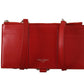 Elegant Red Leather Sling Wallet