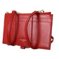 Elegant Red Leather Sling Wallet