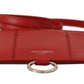 Elegant Red Leather Sling Wallet