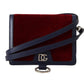 Elegant Red Leather Bifold Wallet with Strap