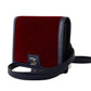 Elegant Red Leather Bifold Wallet with Strap