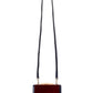Elegant Red Leather Bifold Wallet with Strap