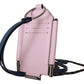 Elegant Pink Leather Wallet Card Holder