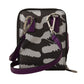 Elegant Purple Leather Bifold Wallet with Strap