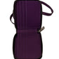 Elegant Purple Leather Bifold Wallet with Strap