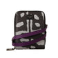 Elegant Purple Leather Bifold Wallet with Strap