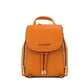 Phoebe XS Honeycomb Smooth Leather Flap Drawstring Backpack