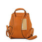 Phoebe XS Honeycomb Smooth Leather Flap Drawstring Backpack