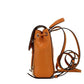Phoebe XS Honeycomb Smooth Leather Flap Drawstring Backpack